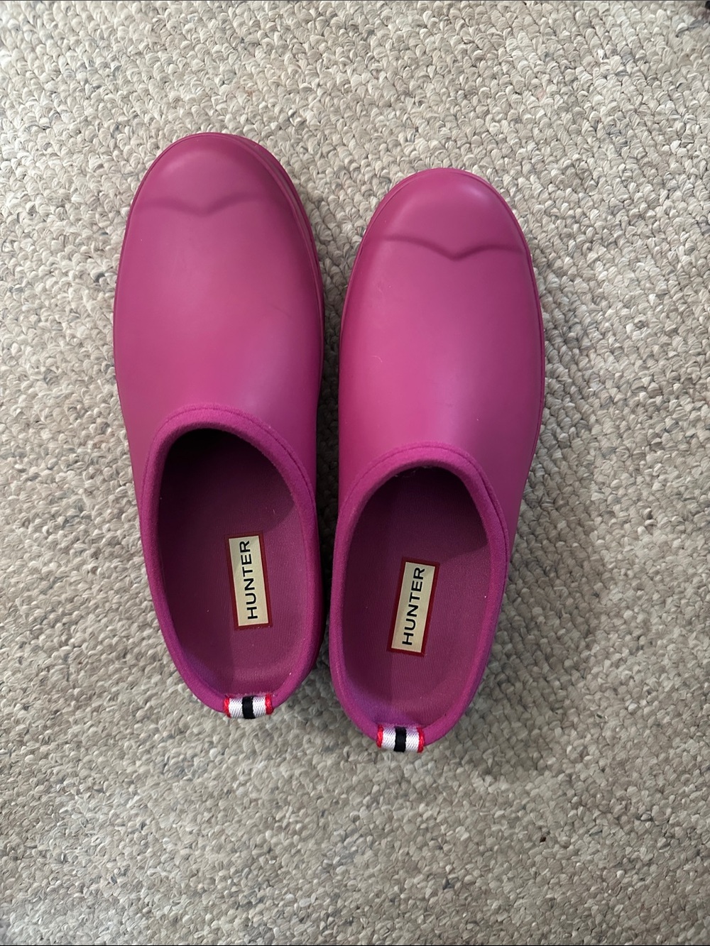 Hunter Kids Slip-On Rain Shoes in Fuchsia